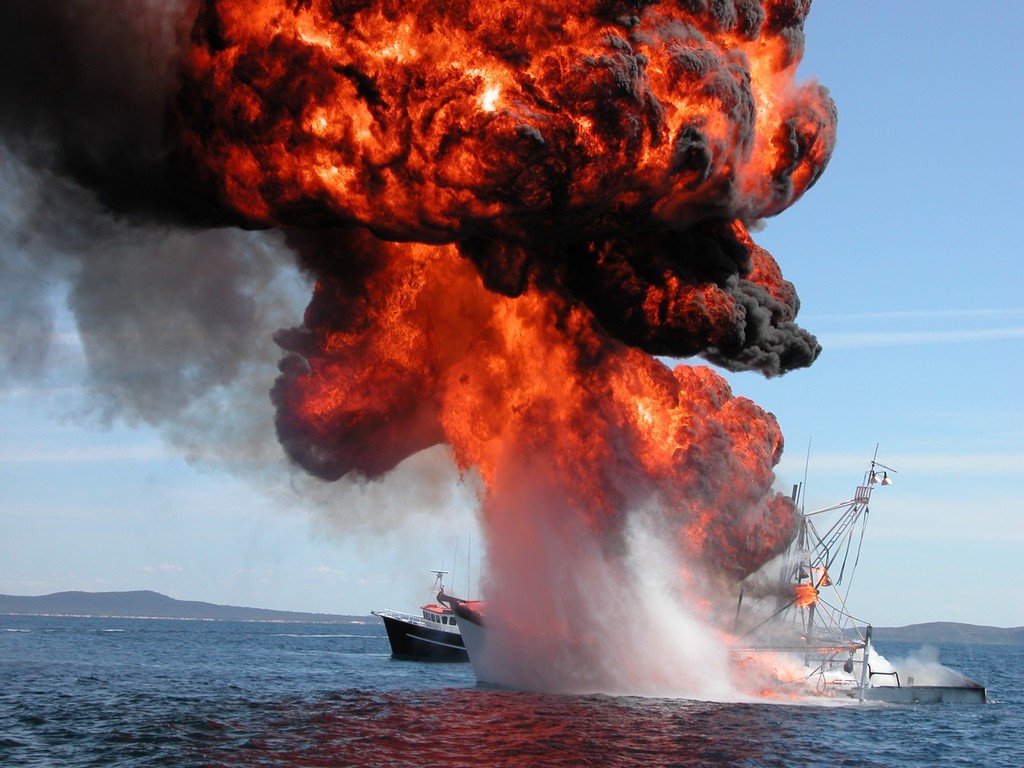 3. Going - Baptism of Fire for new rescue vessel at Iluka Yamba &copy; Andrew Soesan